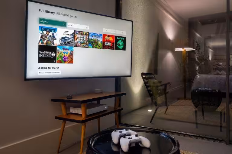 Some of our places boast X-Box with 2 controllers and age appropriate games