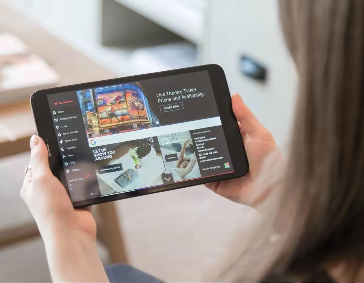 espais roca - amenities - comfort - guide on ipad