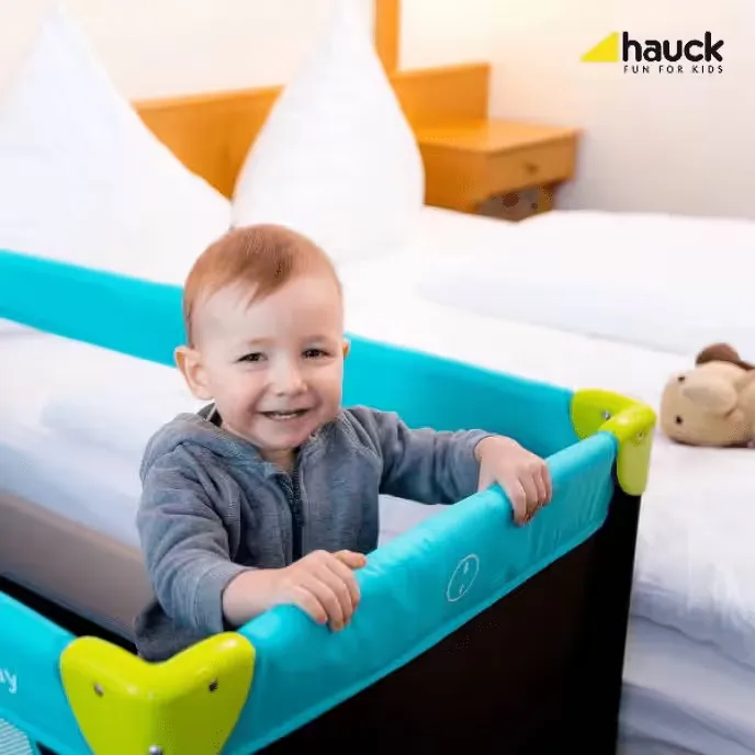 Out infant cots are by Hauck - super comfy and up to 15kg