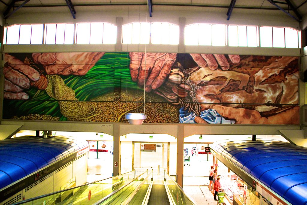 Inside the Mercat de l Olivar food market in Palma de Mallorca