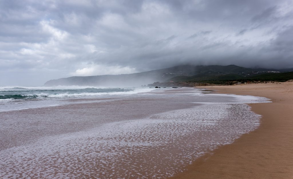 Praia do Guincho near Cascais, a wide Atlantic surf beach
