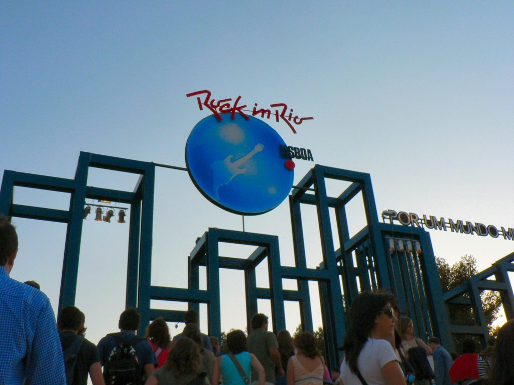 The entrance to Rock in Rio Lisboa at the City of Rock